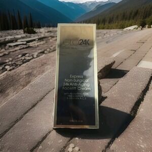 GLO24K Express Non-Surgical 24k Anti-Aging Facelift Cream .033 Oz NEW SEALED